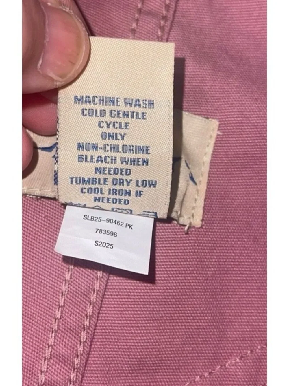 Blue Mountain Women's Large BIB Canvas Shortall Mesa Rose Pink 2424937